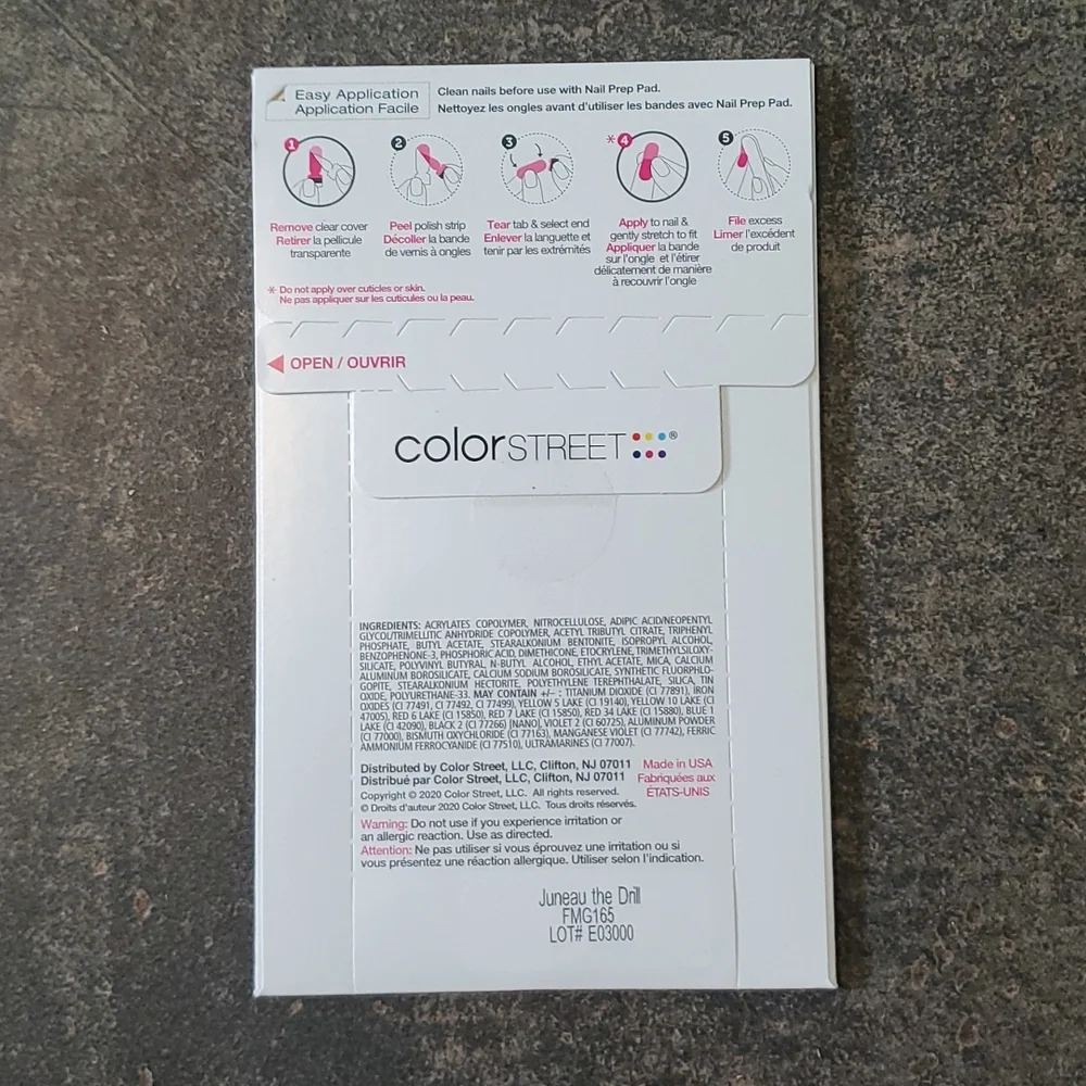 Color Street Nail Polish Strips. Indigo. Glitter Finish. - Picture 2 of 4